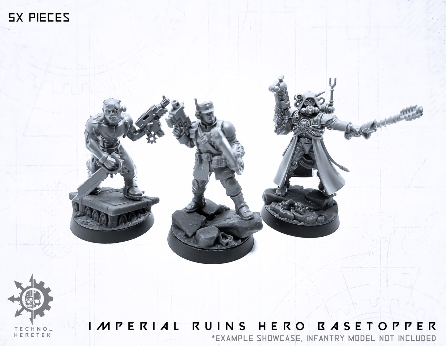 Imperium Ruins Hero Base Topper 5x25mm