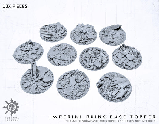 Base Topper Imperium Gothic Ruins - 10x 28,5mm