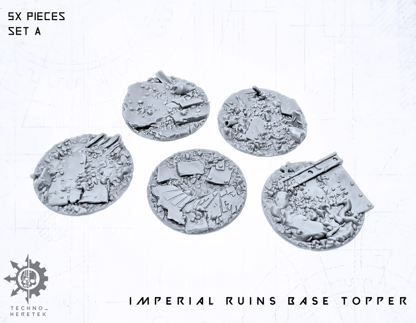 Imperium City Ruin base toppers 32mm