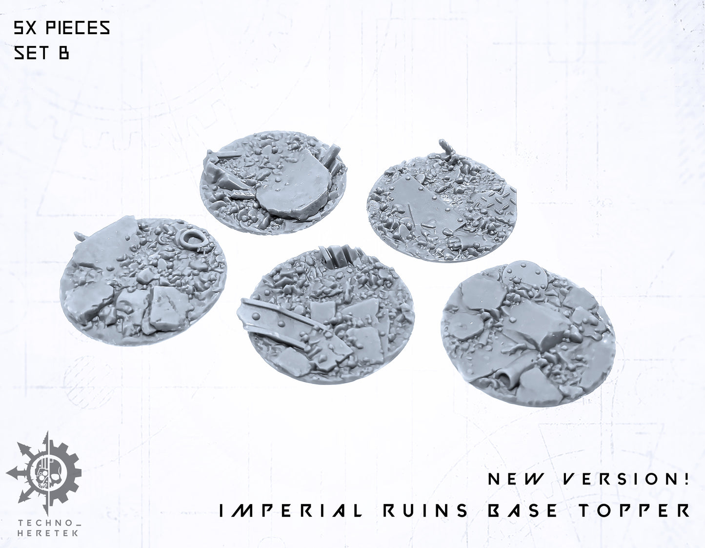 Imperium City Ruin base toppers 32mm