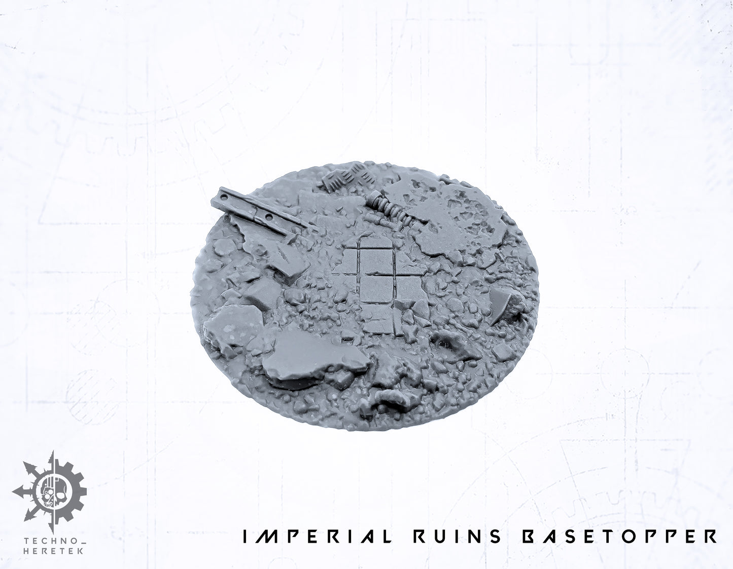 Base Topper Imperium Gothic Ruins - 60mm