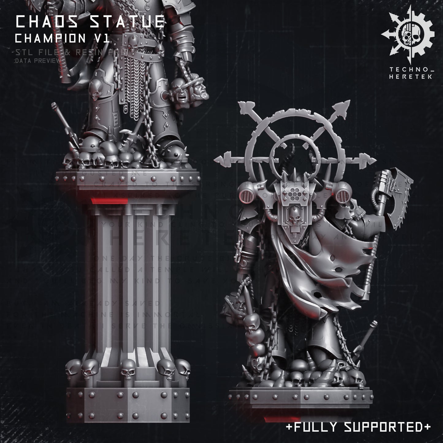 CHAOS STATUE V1 - STL File Pack