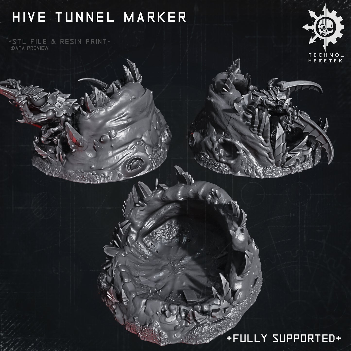 Hive Tunnel & Burrow Marker - STL File Pack