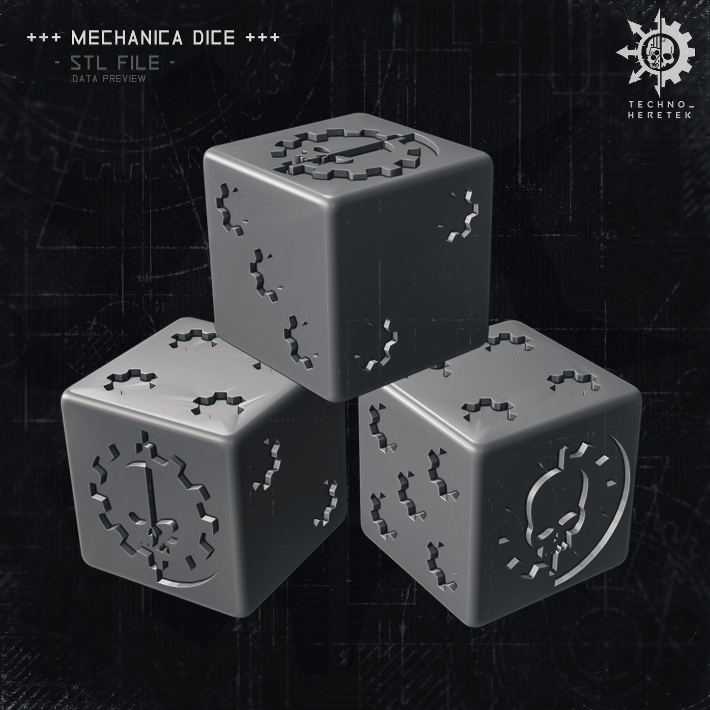 Mechanical Dice STL