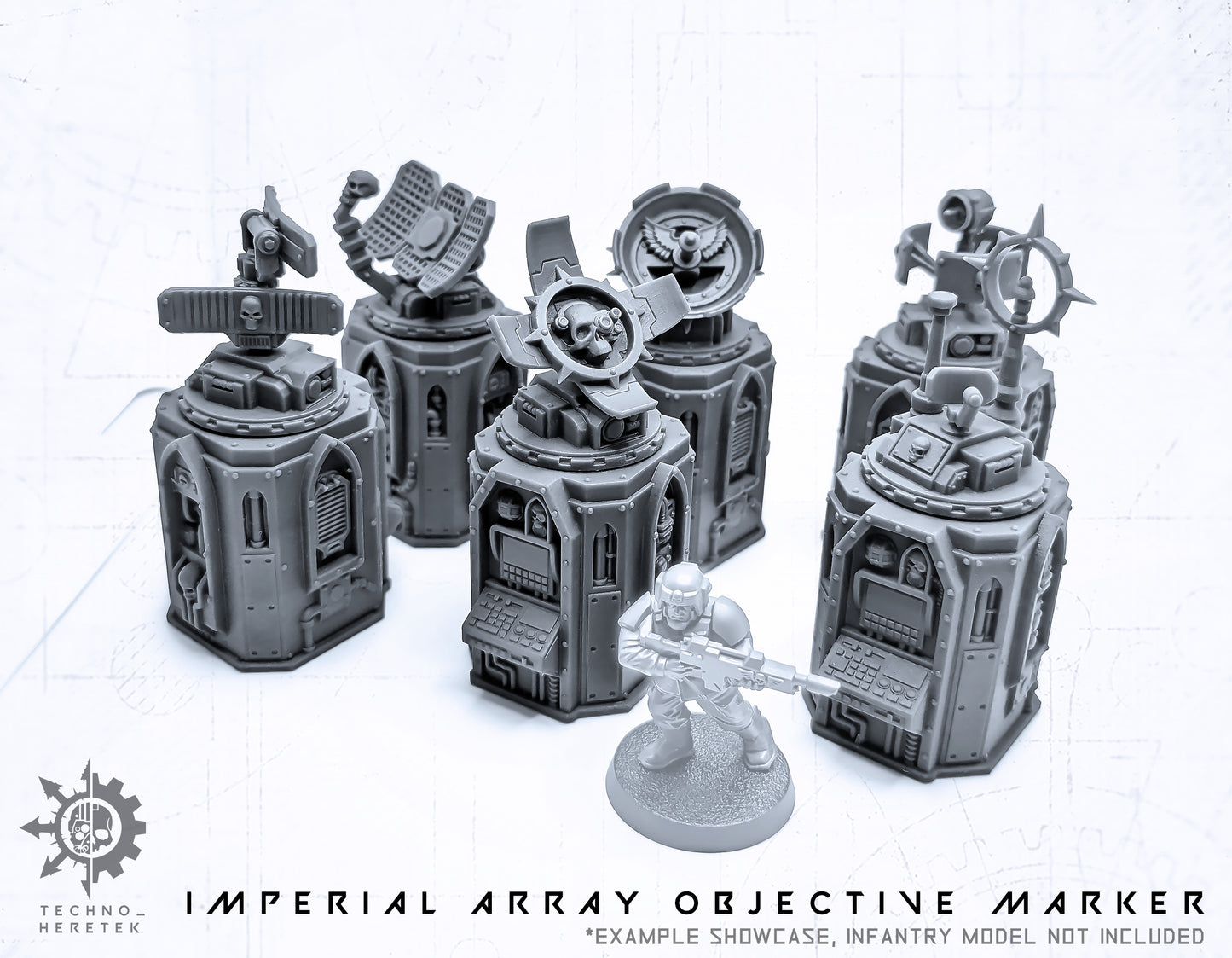 Imperial Objective Marker - Relay Stations  - for Narrative Wargame tabletop