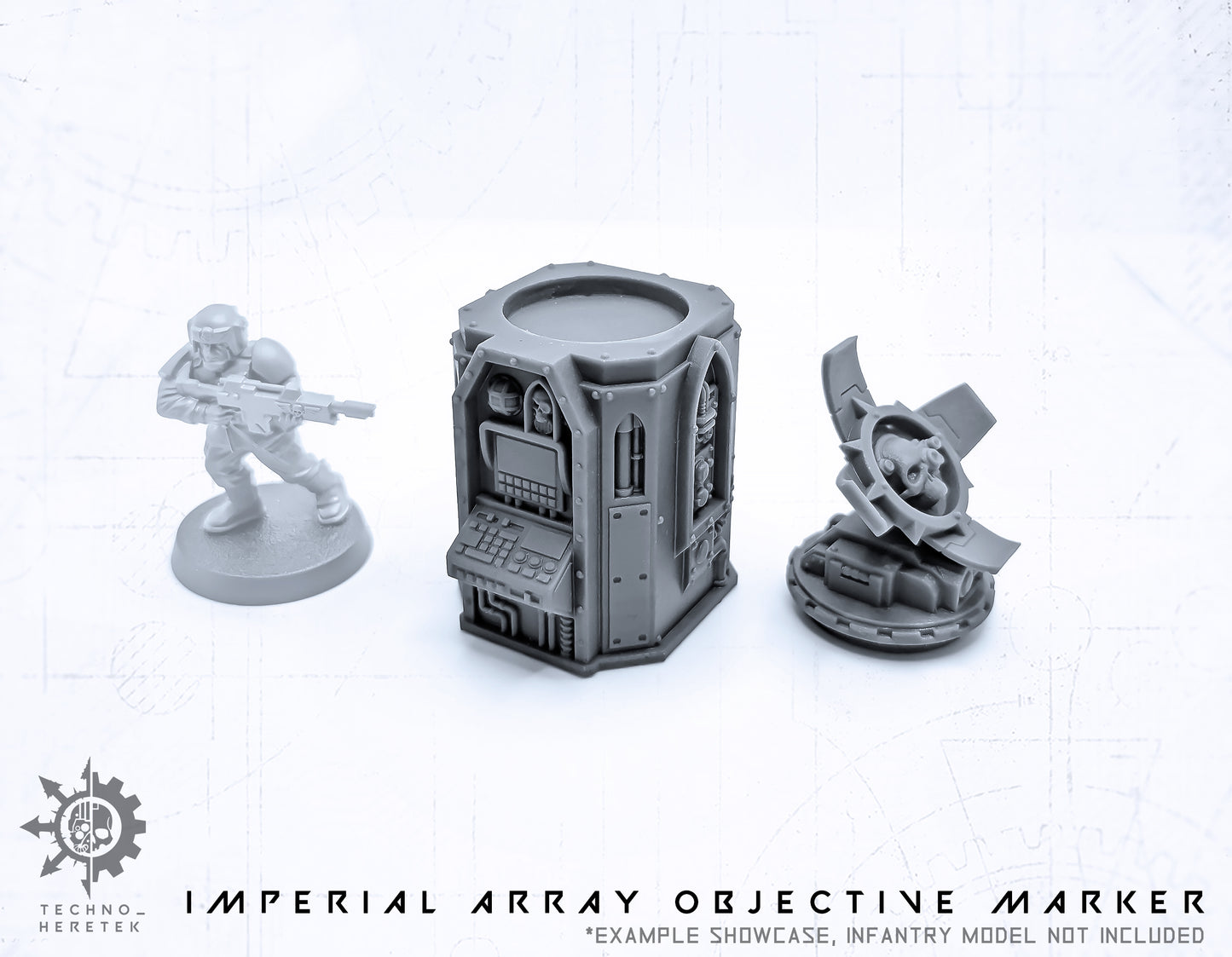 Imperial Objective Marker - Relay Stations  - for Narrative Wargame tabletop
