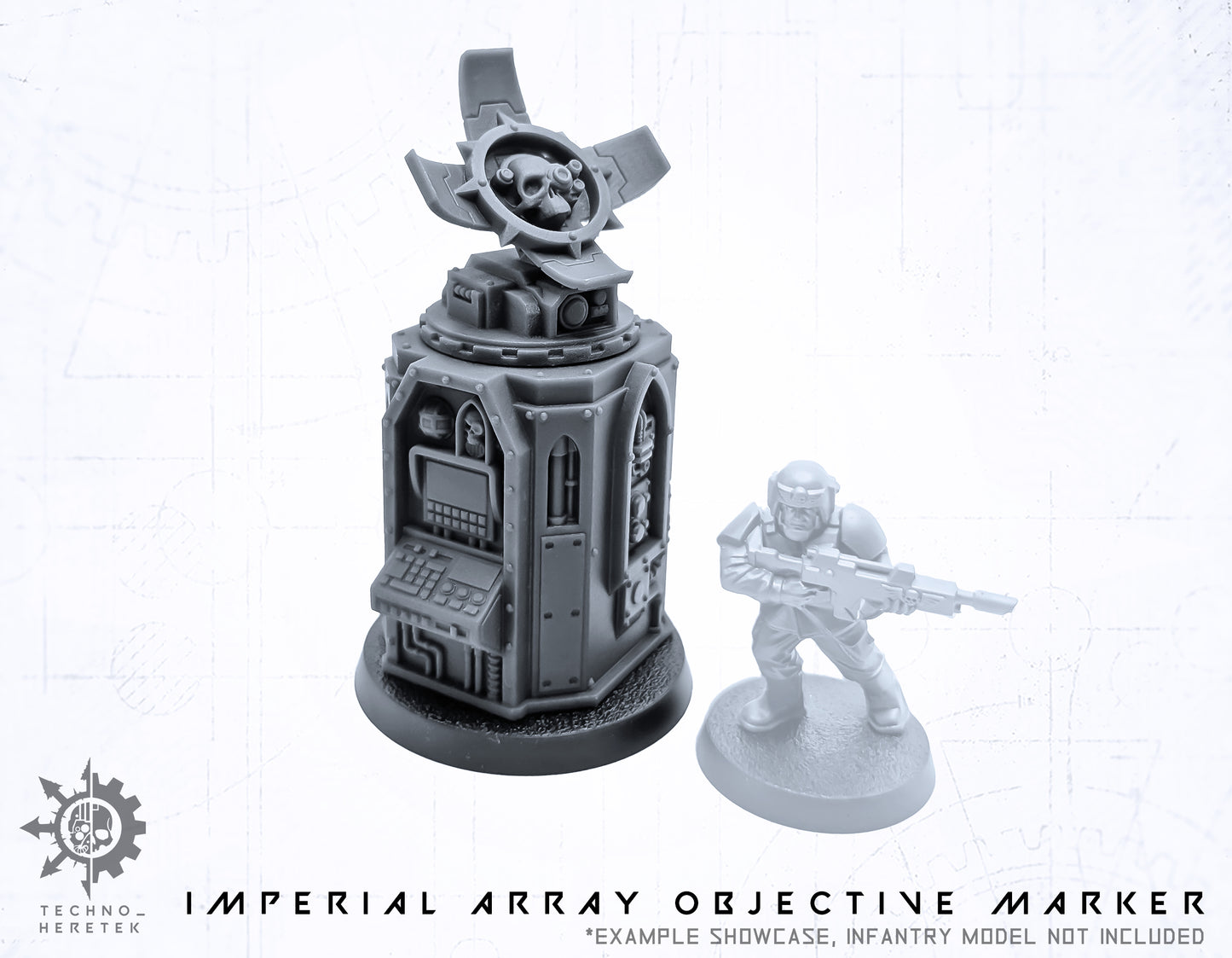 Imperial Objective Marker - Relay Stations  - for Narrative Wargame tabletop