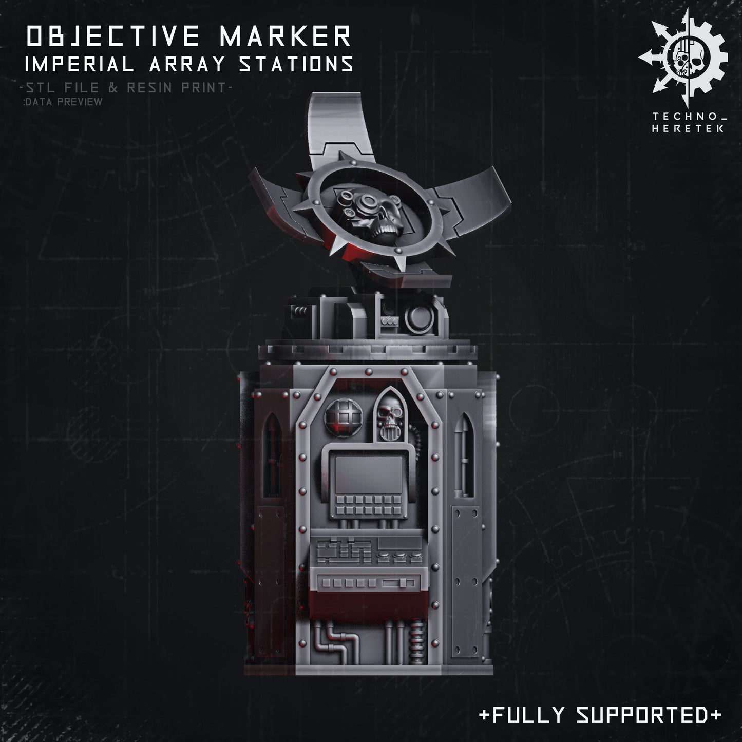 Imperial Objective Marker - Relay Stations  - for Narrative Wargame tabletop