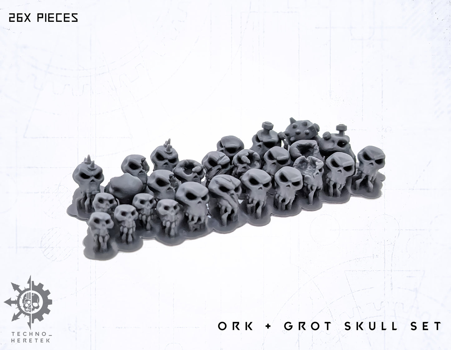 Ork & Grot Skulls Set