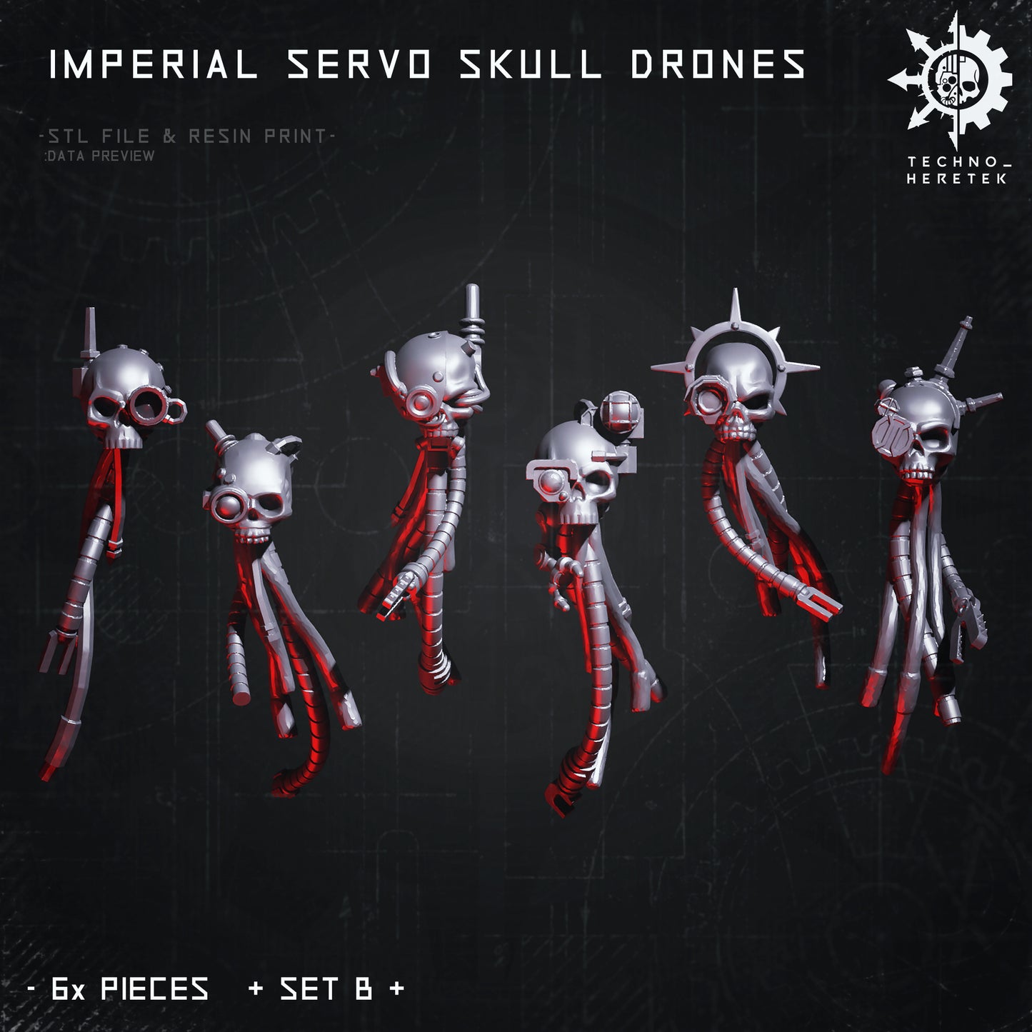 Imperial Mechanical Skull Drones