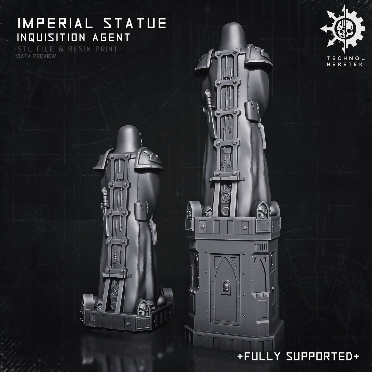 Imperial Statue - Inquisition Agent - STL File Pack