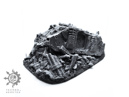 Transport Tank Wreckage scatter terrain + Led