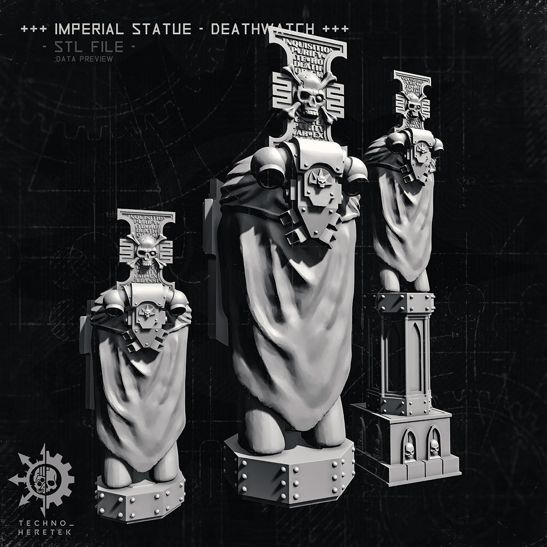 Imperial Statue - Honored Deathwatch Veteran - STL File Pack