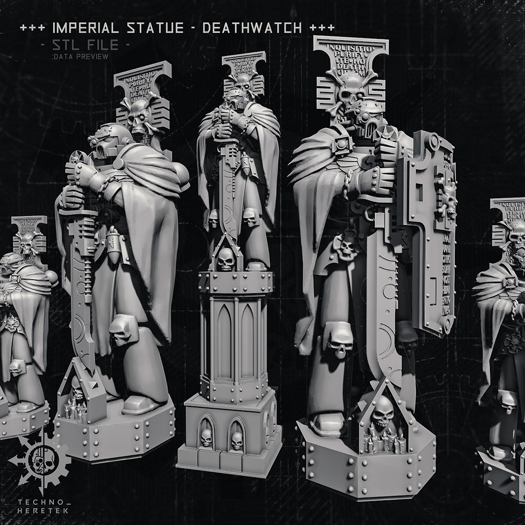 Imperial Statue - Honored Deathwatch Veteran - STL File Pack