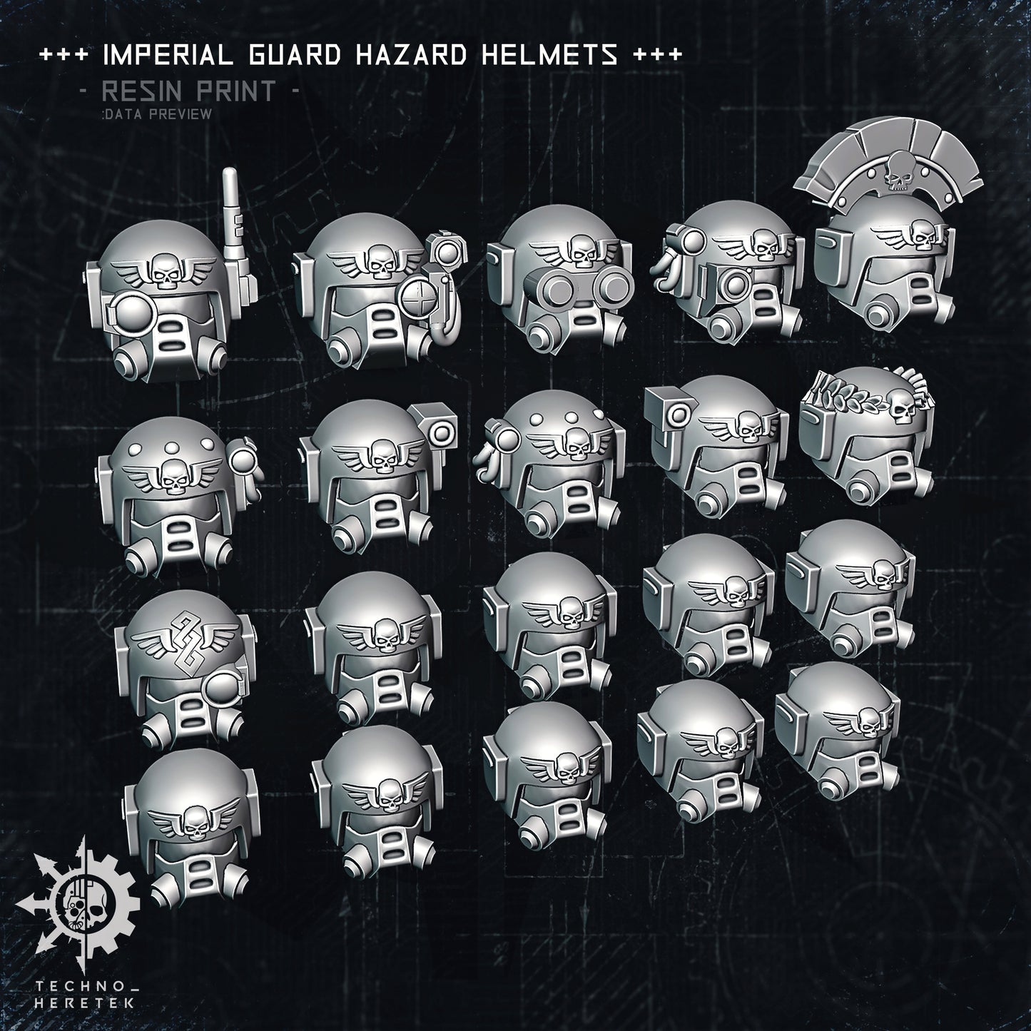 Classic Guard Hazard helmets Set