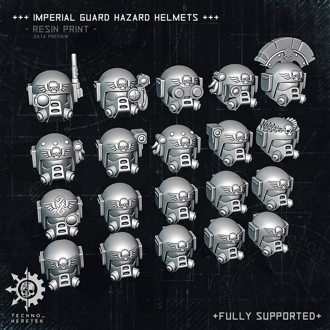 Classic Guard Hazard Helmets - STL File Pack