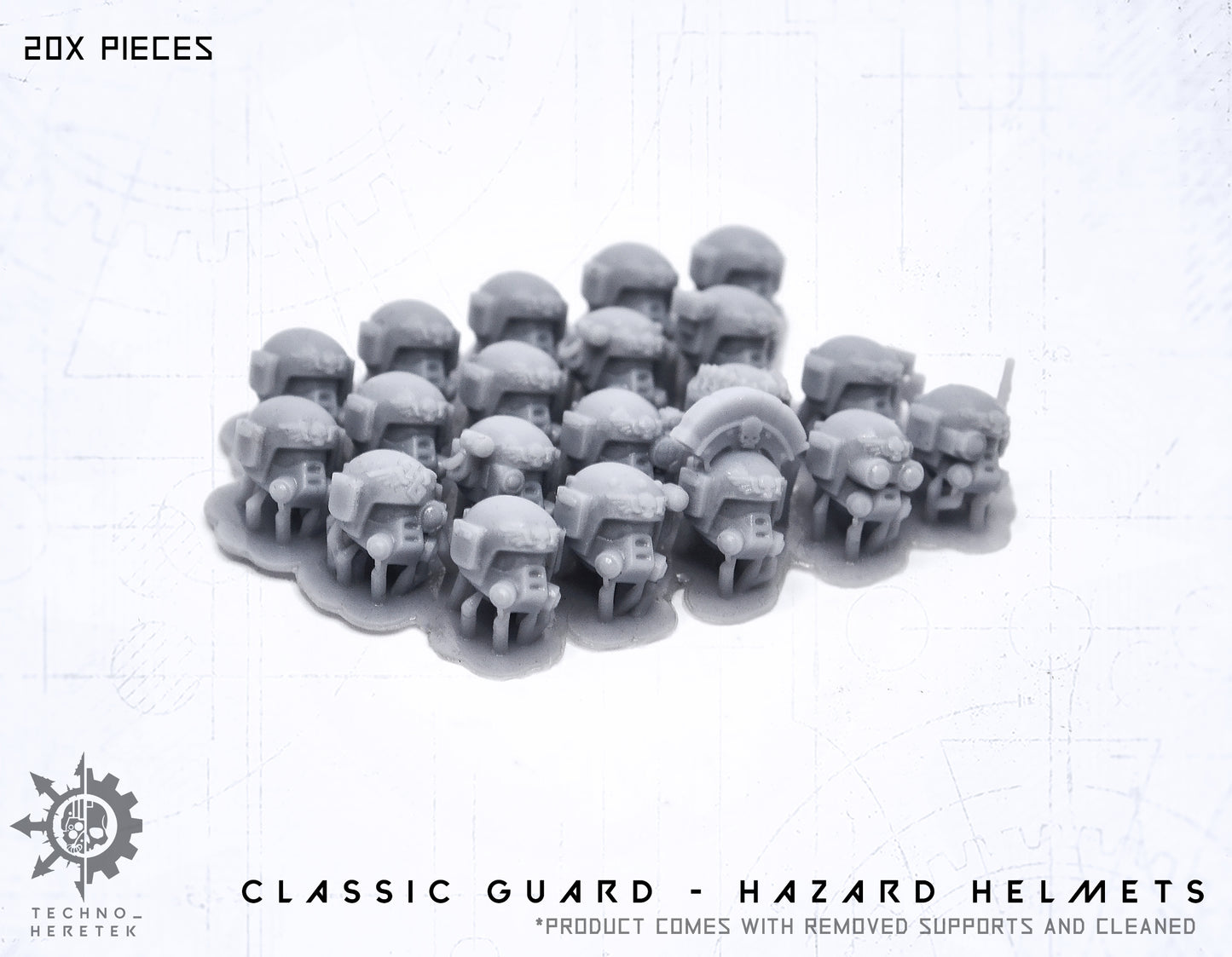 Classic Guard Hazard helmets Set