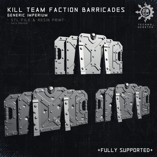 Imperium Faction Faction Barricade for Kill team - STL File Pack