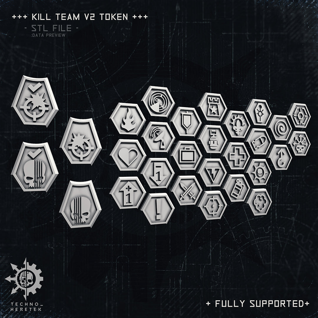 Kill Team 2021 Token Set - STL File Pack