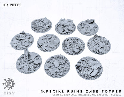 Base Topper Imperium Gothic Ruins - 10x 28,5mm