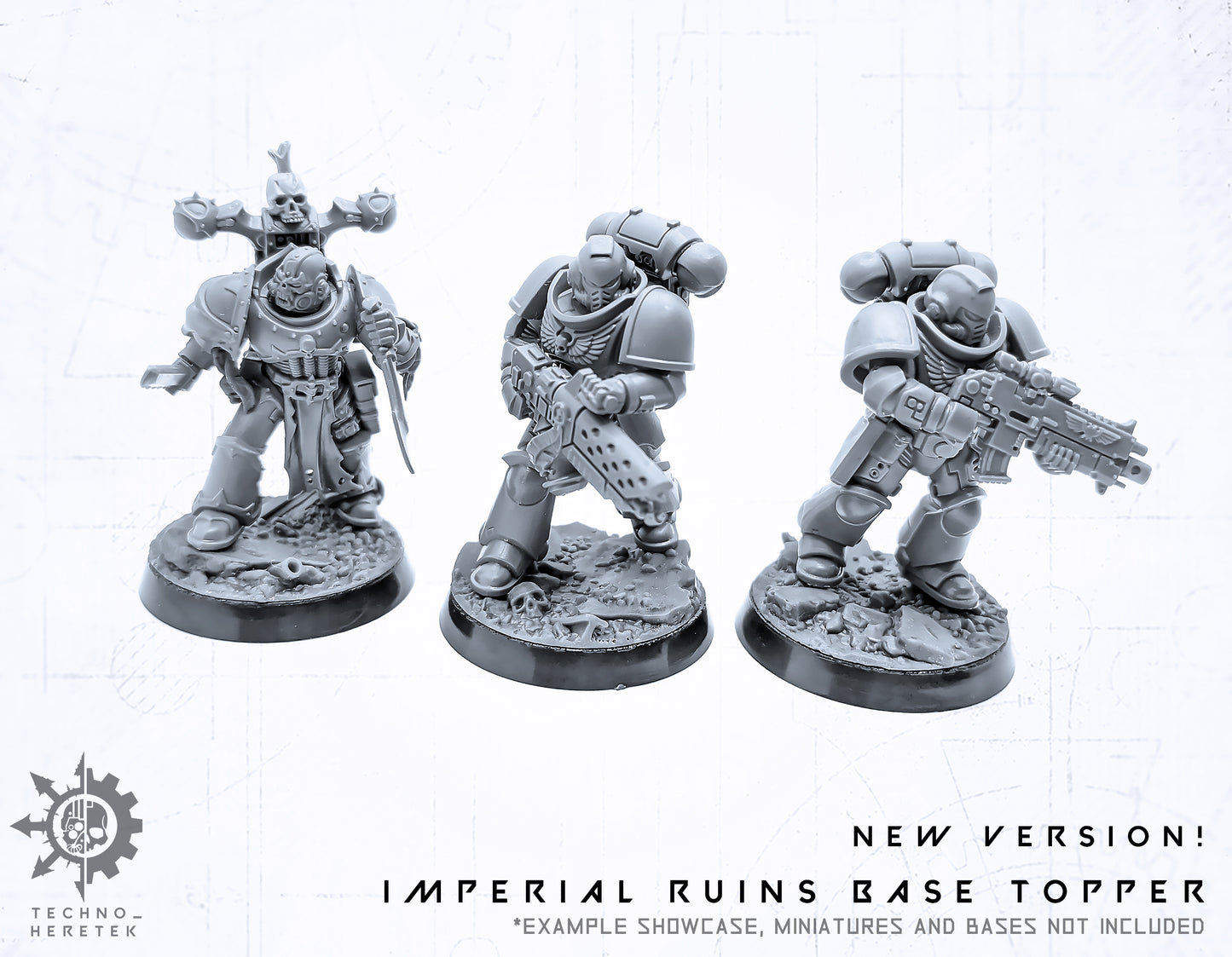 Imperium City Ruin base toppers 32mm