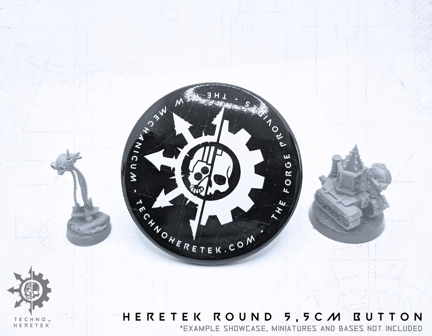 Techno_Heretek Round Button 5,5cm