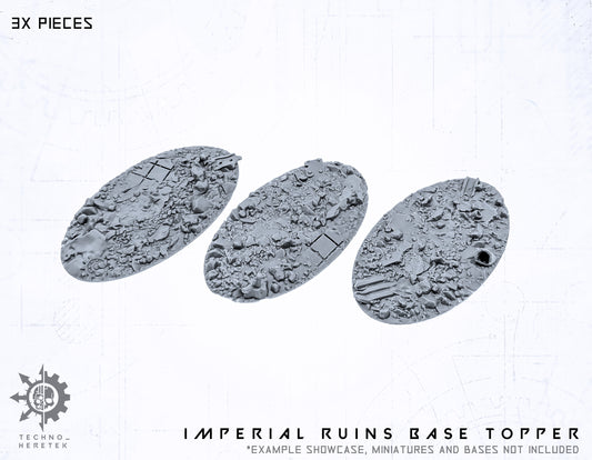 Base Topper Imperium Gothic Ruins - 3x 75x42mm