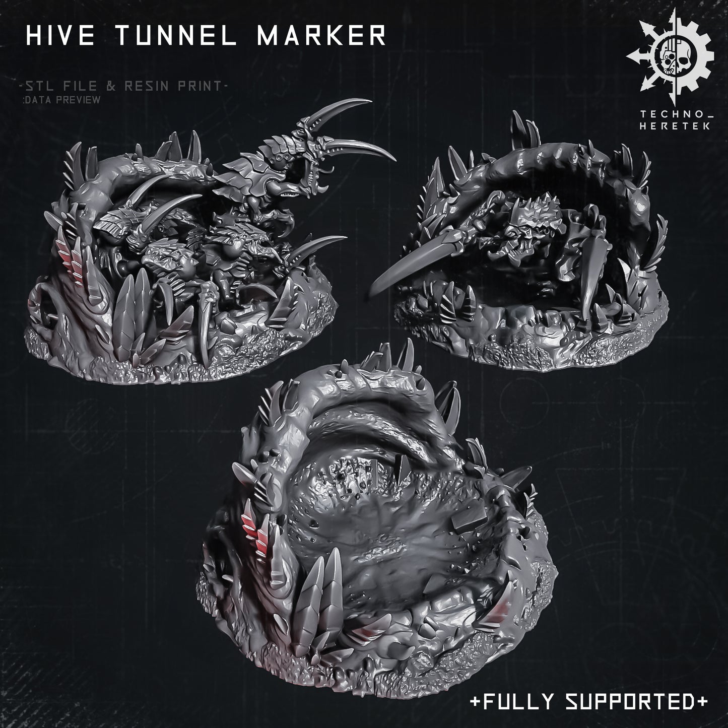 Hive Tunnel & Burrow Marker - STL File Pack