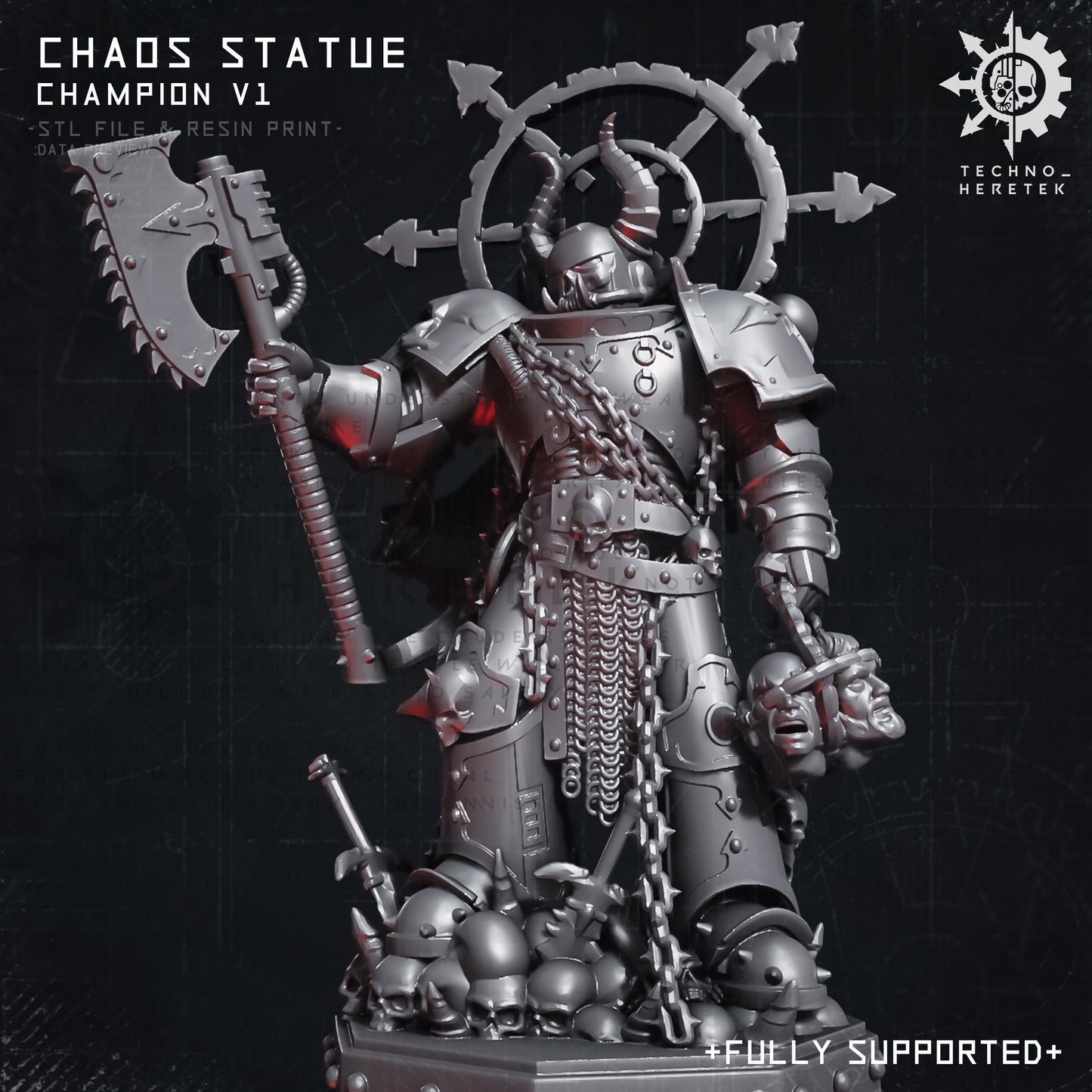 CHAOS STATUE V1 - STL File Pack