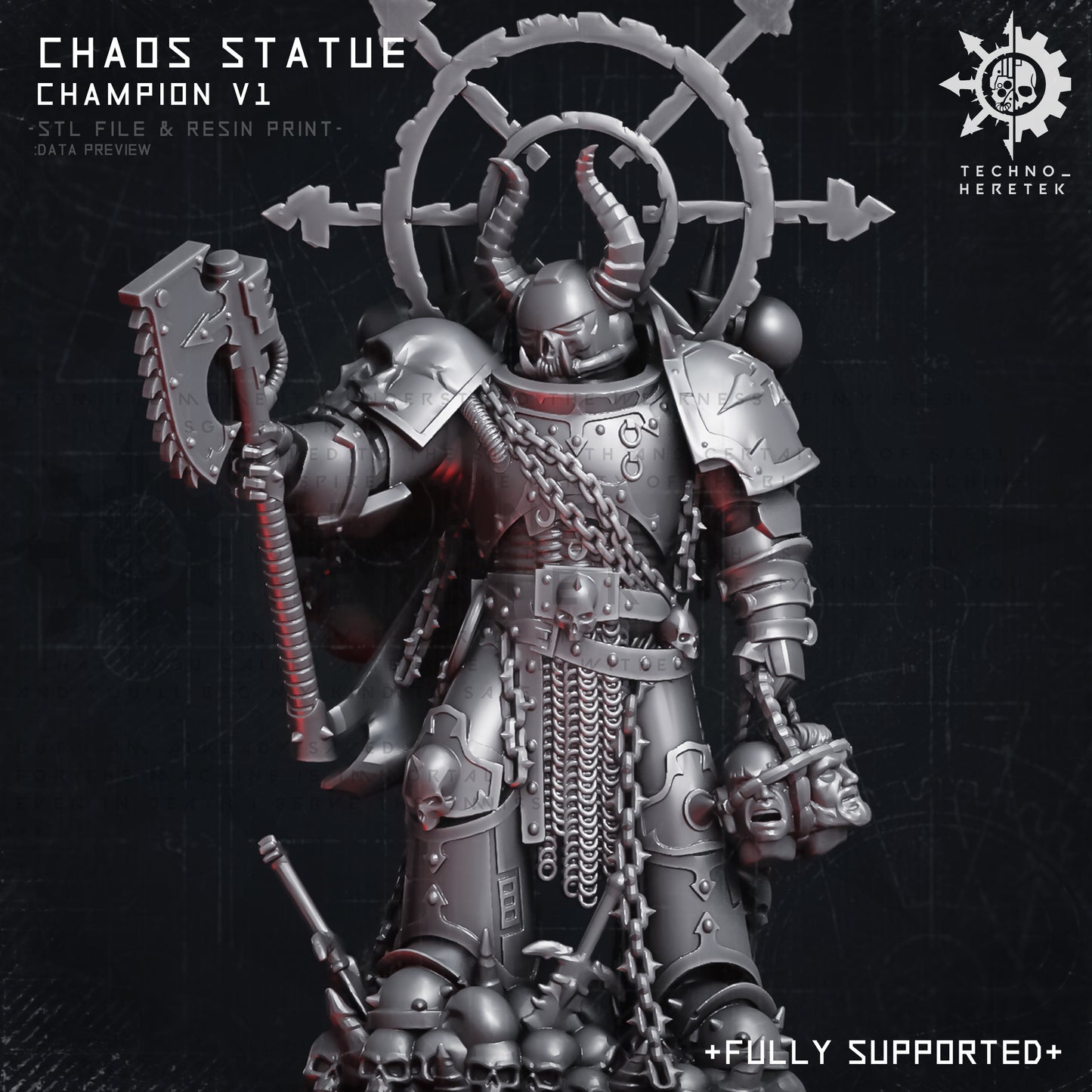 CHAOS STATUE V1 - STL File Pack