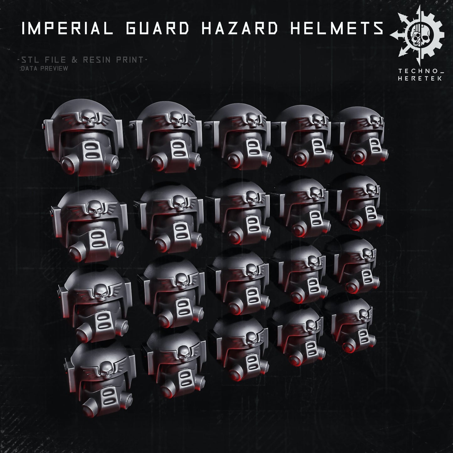 Classic Guard Hazard helmets Set