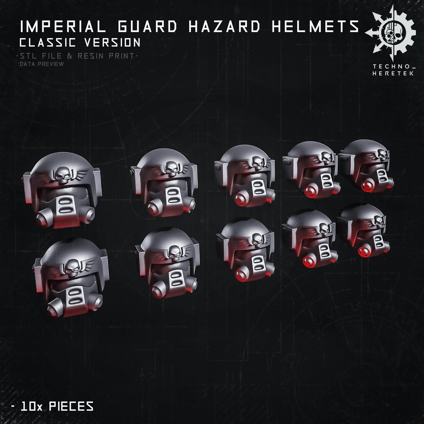 Classic Guard Hazard helmets Set