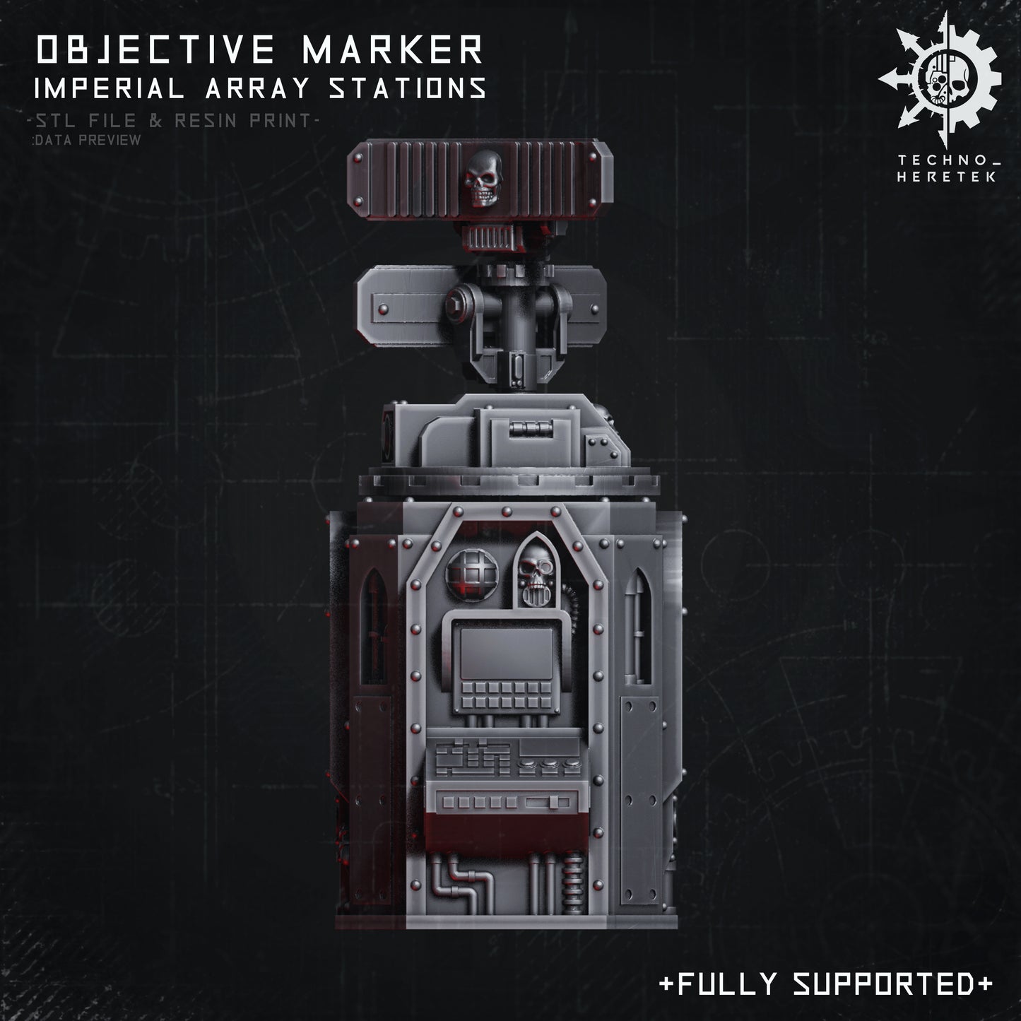 Imperial Objective Marker - Relay Stations  - for Narrative Wargame tabletop