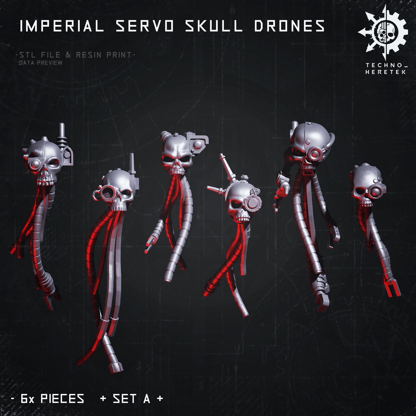 Imperial Mechanical Skull Drones