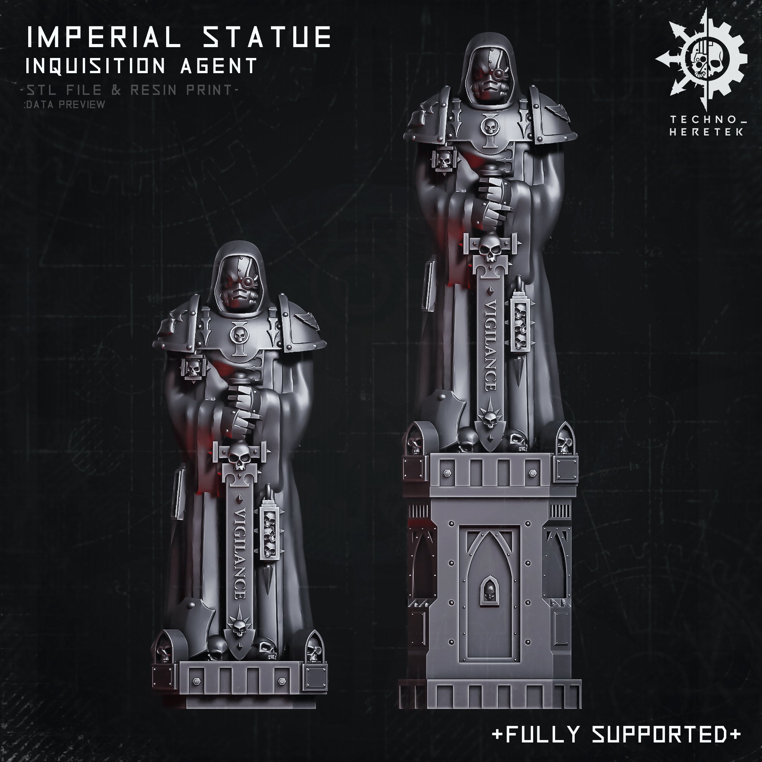 Impiral File Imperial Statue - Inquisition Agent - STL File Pack – techno heretek