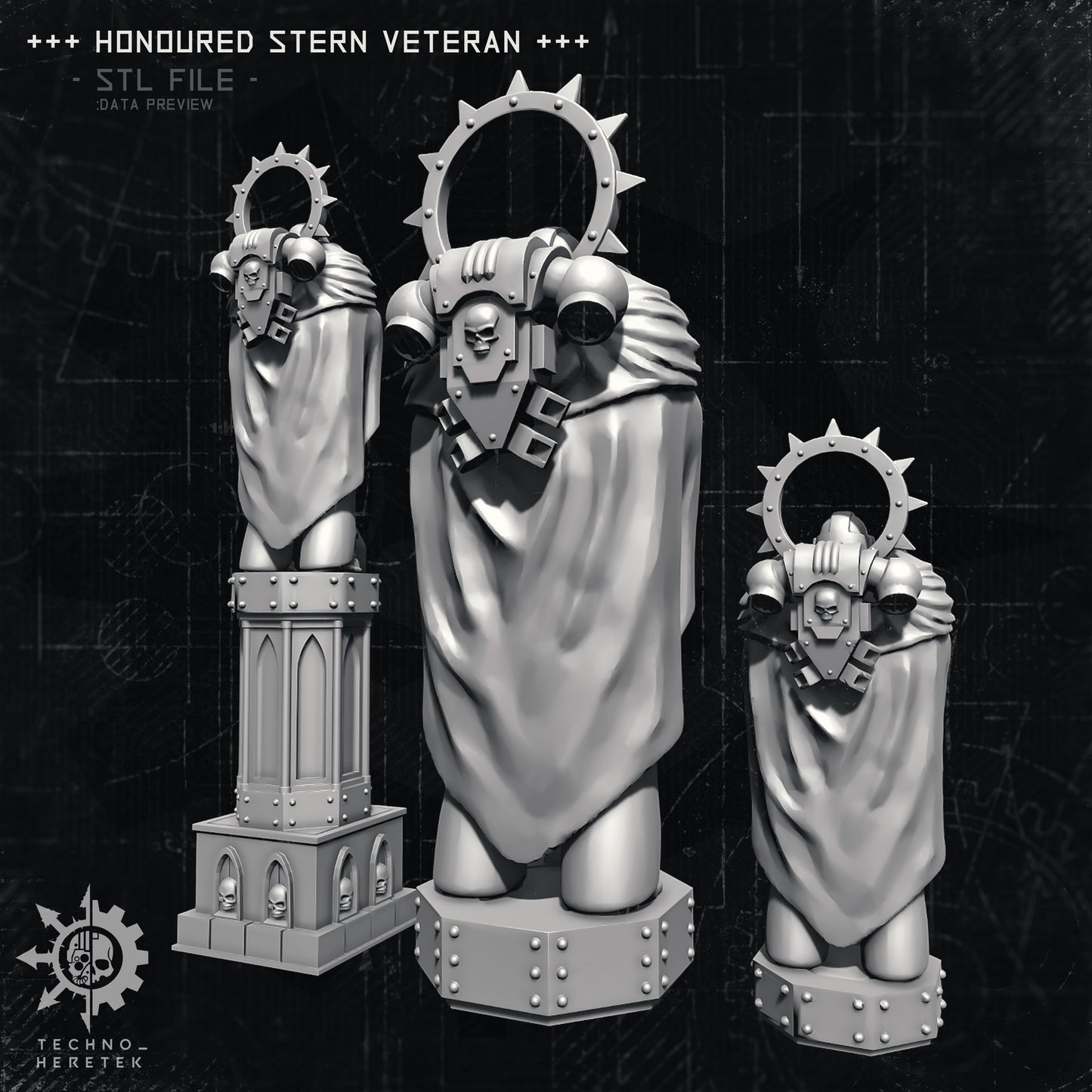 Imperial Statue - Honored Stern Veteran - STL File Pack