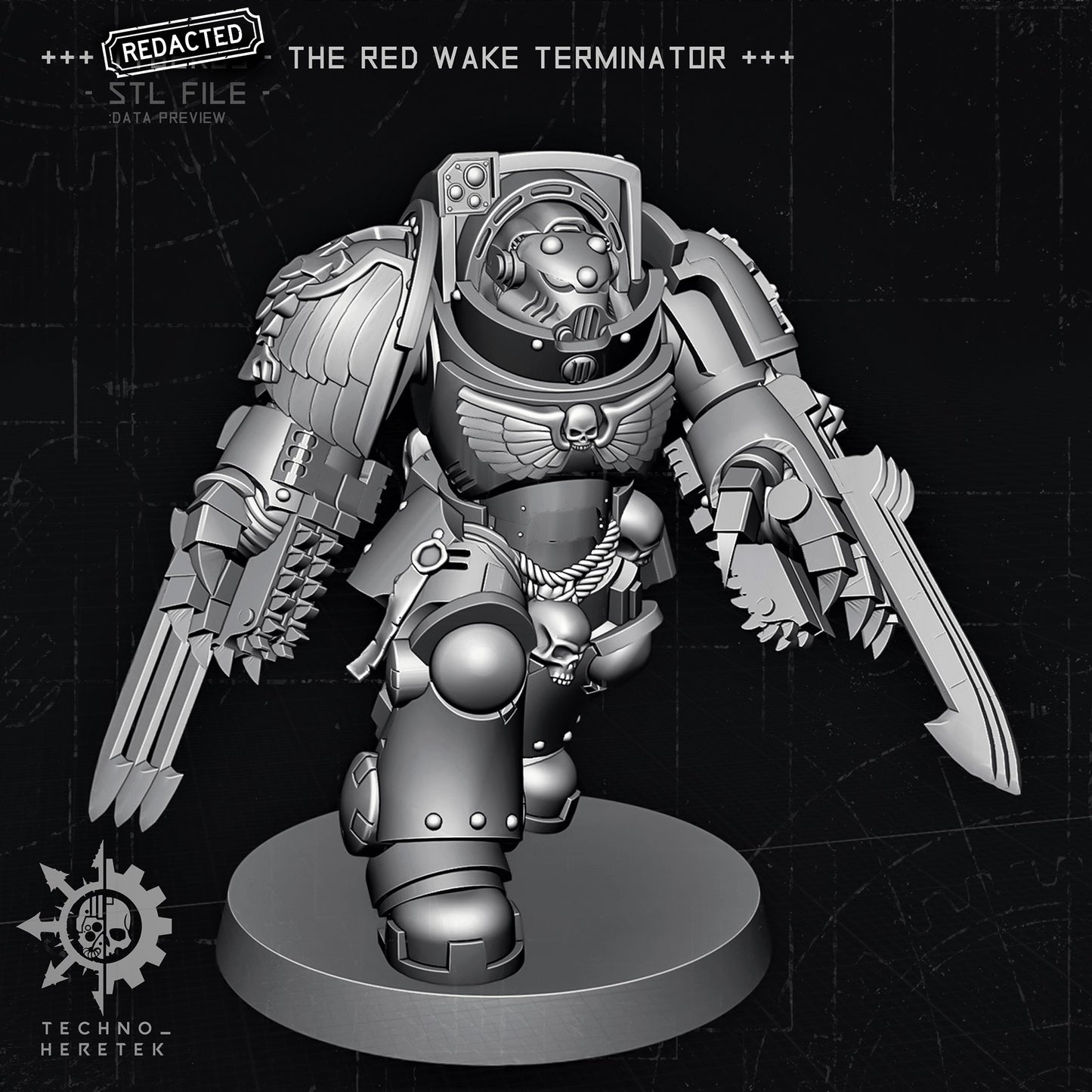 Red Shark Terminus Captain - STL File Pack