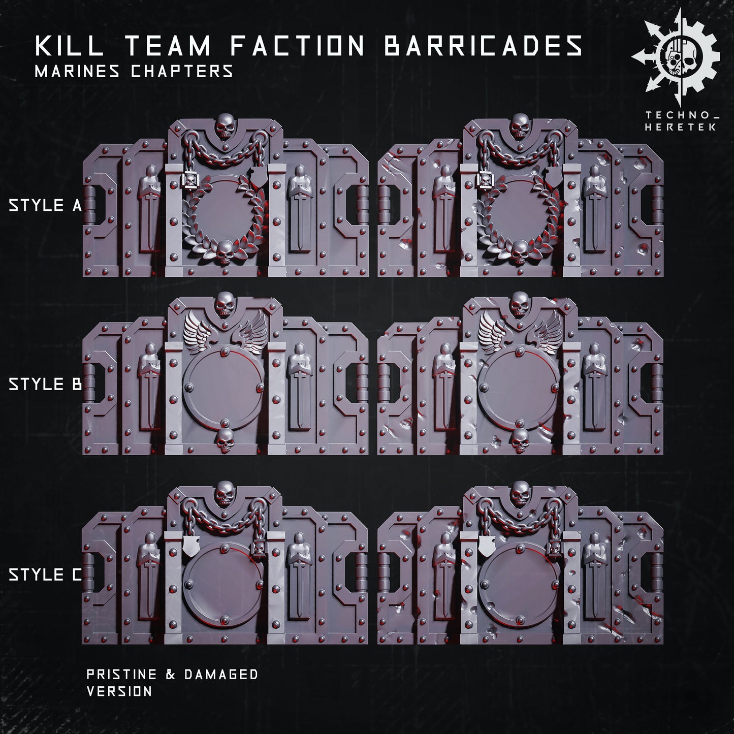 Marines Chapters Faction Barricades - for Kill Team