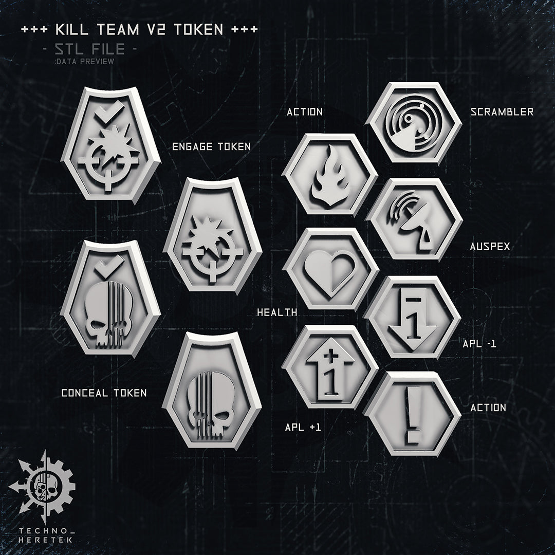 Kill Team 2021 Token Set - STL File Pack