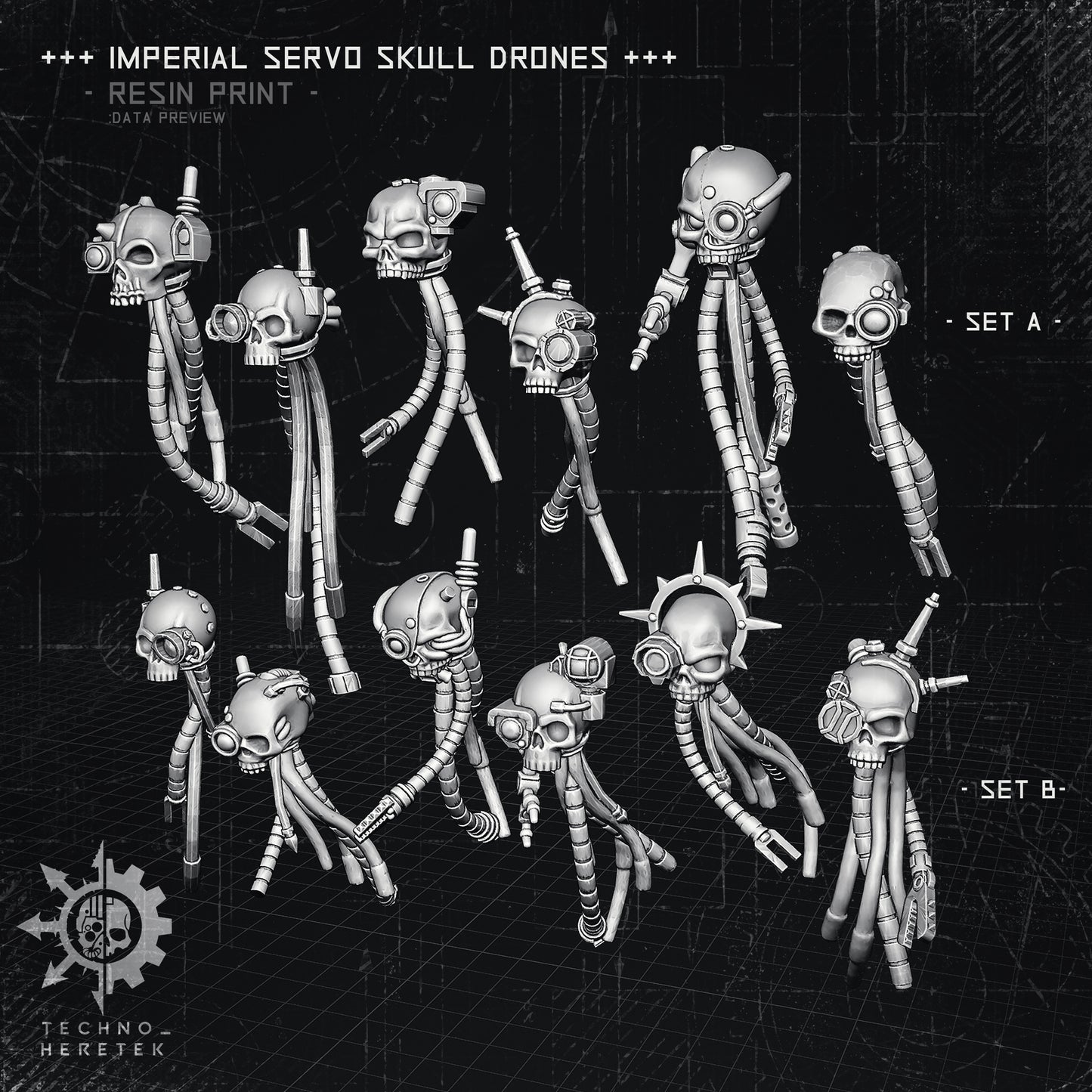 Imperial Servo Skulls - rejected & misprints (random pack x5)